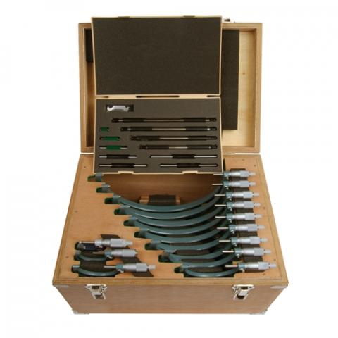 Mitutoyo 12" Mechanical Outside Micrometer Set, 12 Pieces