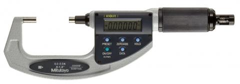 Mitutoyo 0-.6" ABSOLUTE Digimatic Micrometer, Adjustable Measuring Force, 227-211-20