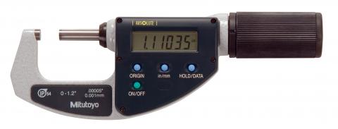 Mitutoyo 0-1.2"/30.48mm ABSOLUTE Digimatic Quickmike Micrometer, 293-676-20