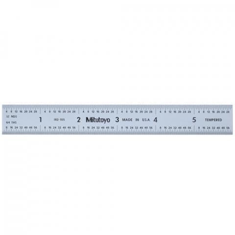Mitutoyo 6" x 150mm Steel Rule 182-105