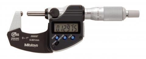 Mitutoyo 0-1"/25.4mm Digital Spherical Face Micrometer, 395-371-30