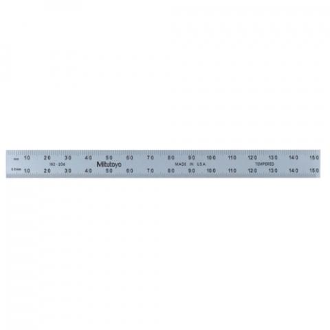 Mitutoyo 6" x 150mm Full-Flexible Steel Rule 182-206