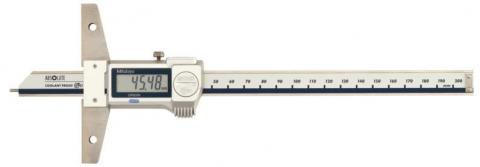 Mitutoyo 8"/200mm ABSOLUTE Point-Type Digimatic Depth Gage, 571-312-20