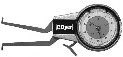 Dyer Gage Direct Reading ID Groove Gage, 0.2-0.4", 104-101