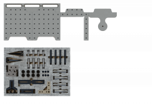 Inspection Arsenal Loc-N-Load CMM Bundle System, 12" Dock w/ Plate & STARTER Kit (50 pcs), SYS05_DK12TR03