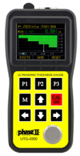 Phase II Ultrasonic Thickness Gauge with A & B Scan and Thru Coating Capability UTG-4000