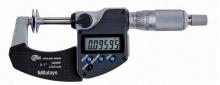 Mitutoyo 0-1"/0-25.4mm Digital Disk Micrometer w/Rotating Spindle, 323-350-30