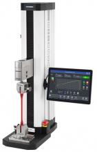 Mark-10 Advanced Test Frame with IntelliMESUR® pre-loaded tablet control panel, vertical, 300 lbF, F305-IMT