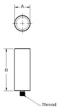 Rayco Fixture 1.25" x 1" Magnetic Standoff, 1/4-20 Thread, R20-125-M